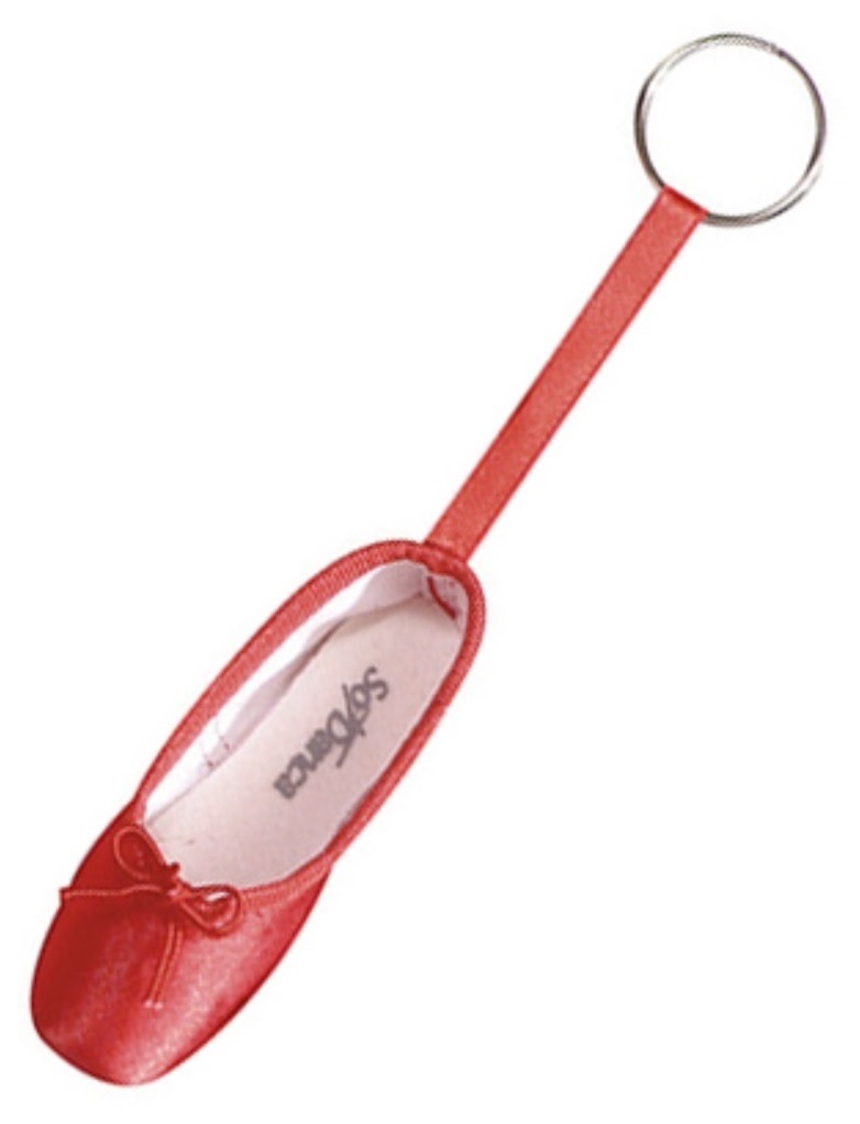 So Danca Schlüsselanhänger "Spitzenschuh" rot
