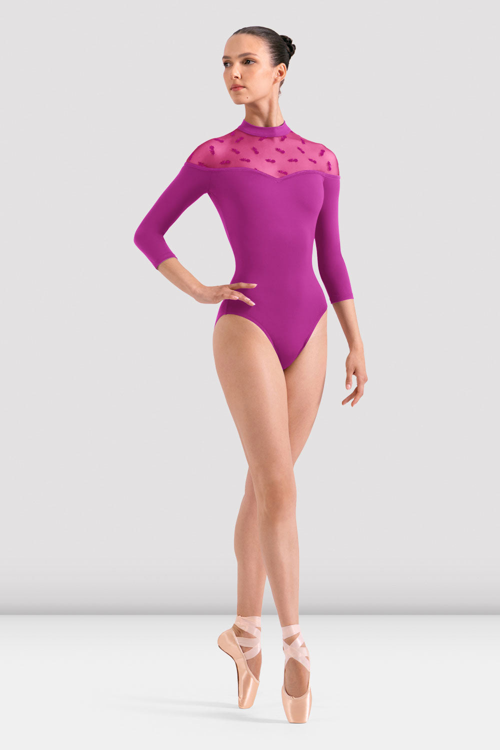 BLOCH Sofia Floral 3/4 Sleeve Ballettanzug